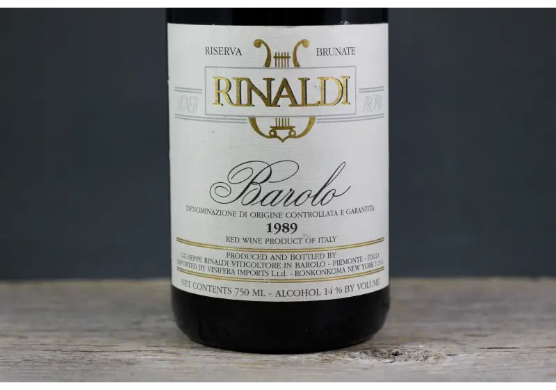 1989 Giuseppe Rinaldi Barolo Brunate Riserva