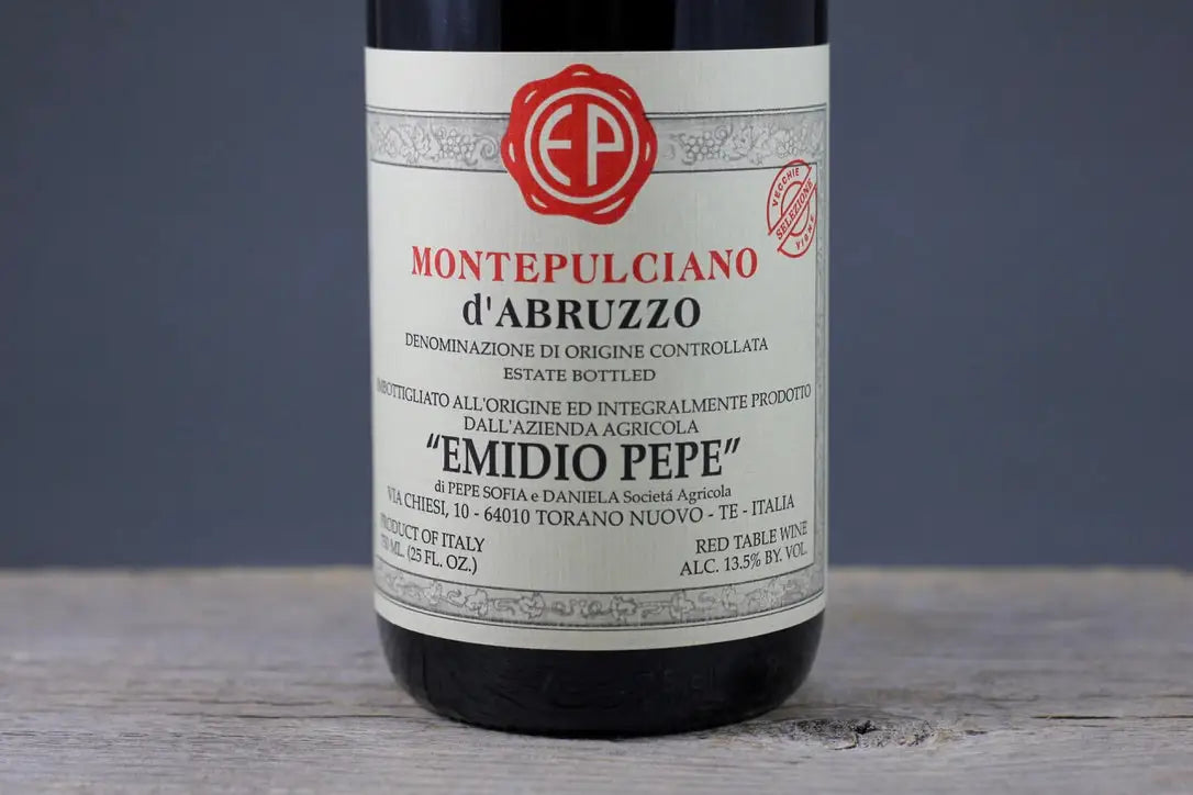 2001 Emidio Pepe Montelpulciano D'Abruzzo – Kogod Wine Merchant