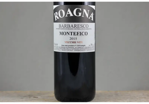 2015 Roagna Barbaresco Montefico Vecchi Viti - $200-$400 - 2015 - 750ml - Barbaresco - Italy