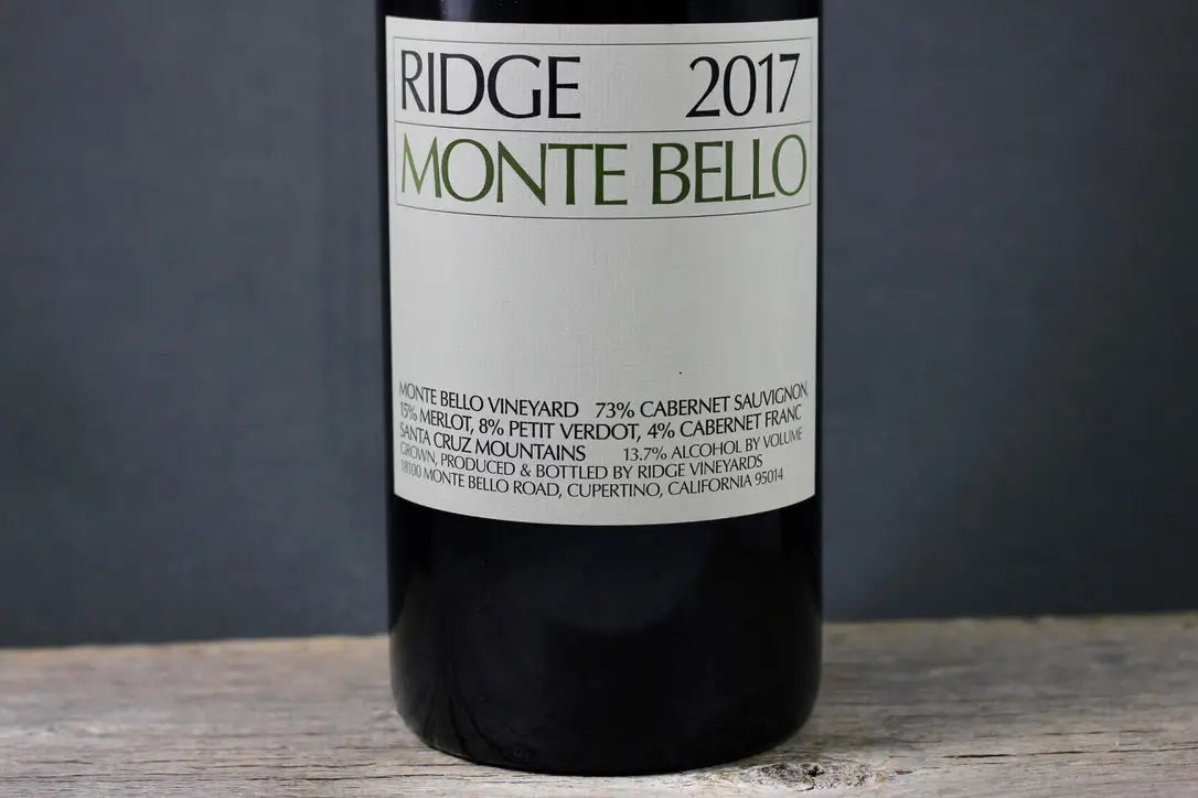 2016 Ridge Vineyards Monte Bello, Santa Cruz Mountains, USA