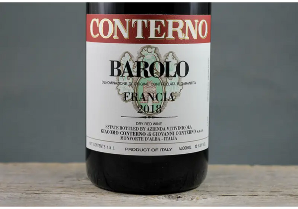 2018 Giacomo Conterno Barolo Cascina Francia 1.5L - $400 + - 1.5L - 2018 - Barolo - Italy