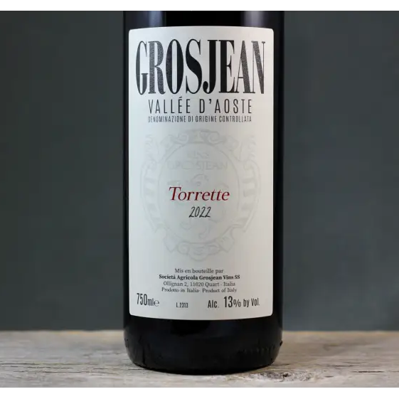 2022 Grosjean Torrette Valle d’Aosta - 2022 - 750ml - Italy - Price: $20 - Red