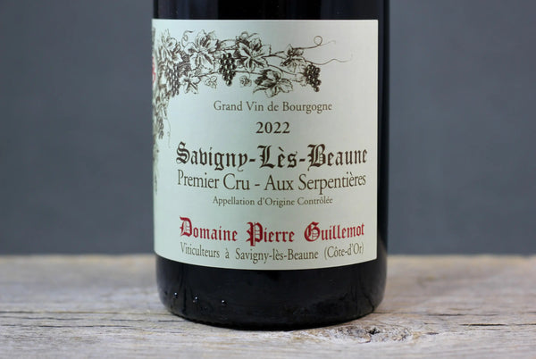 2022 Pierre Guillemot Savigny Les Beaune 1er Cru Aux Serpentières - $60-$100 - 2022 - 750ml - Burgundy - France