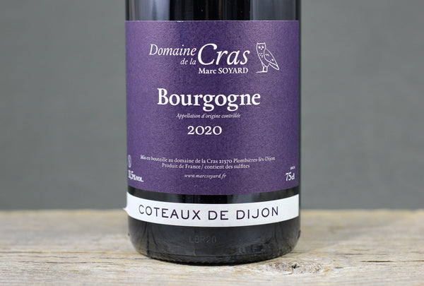 2020 Domaine de la Cras Coteaux de Dijon Rouge (Marc Soyard)