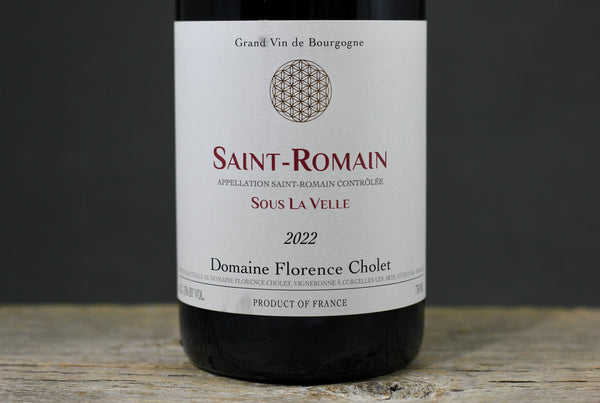 2022 Domaine Florence Cholet Saint Romain Sous la Velle Rouge