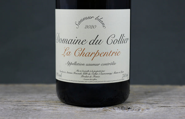 2020 Domaine du Collier Saumur Blanc La Charpentrie