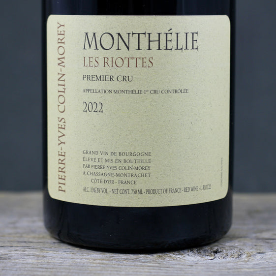 2022 Pierre-Yves Colin-Morey Monthelie 1er Cru Les Riottes