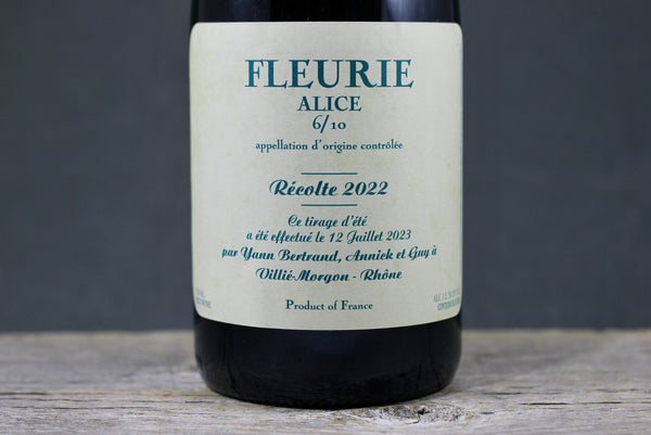 2022 Bertrand Fleurie "Alice"