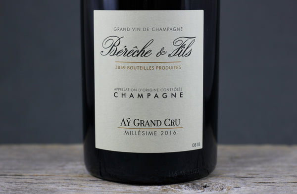 2016 Bereche Aÿ Grand Cru Brut Champagne