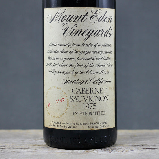 1975 Mount Eden Vineyards Cabernet Sauvignon (Top Shoulder)