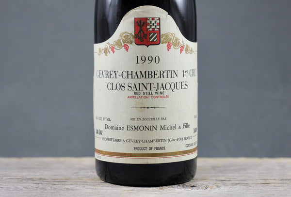 1990 Sylvain Esmonin Gevrey Chambertin 1er Cru Clos St. Jacques