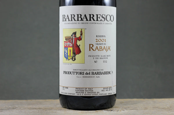 2001 Produttori del Barbaresco Barbaresco Riserva Rabaja 1.5L