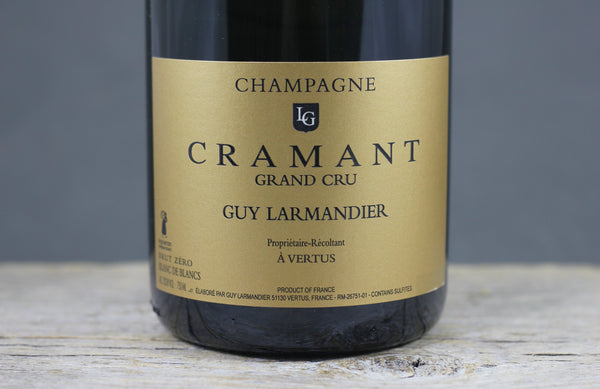 Guy Larmandier Cramant Grand Cru Blanc de Blancs Brut Zero Champagne NV