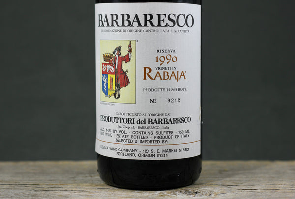 1990 Produttori del Barbaresco Barbaresco Riserva Rabaja