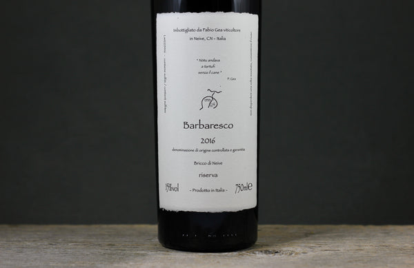 2016 Fabio Gea Barbaresco Riserva Notu Andava