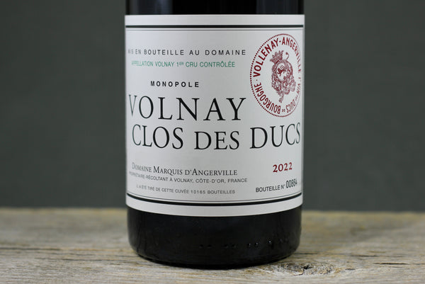 2022 D'Angerville Volnay 1er Cru Clos des Ducs (Monopole)