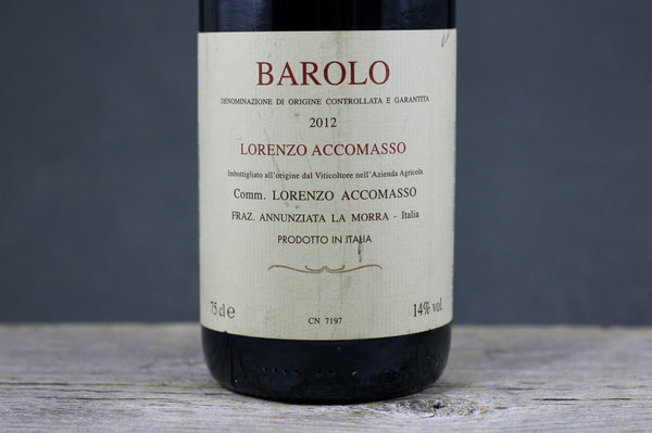 2012 Accomasso Barolo