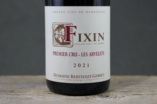 2021 Berthaut-Gerbet Fixin 1er Cru Les Arvelets