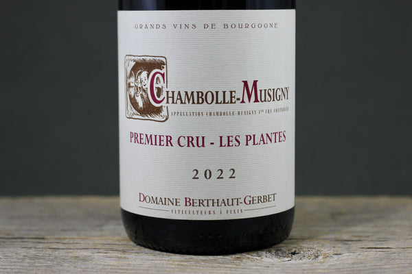 2022 Berthaut-Gerbet Chambolle Musigny 1er Cru Les Plantes