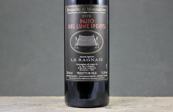 2019 La Ragnaie Pass del Lume Spento Brunello di Montalcino