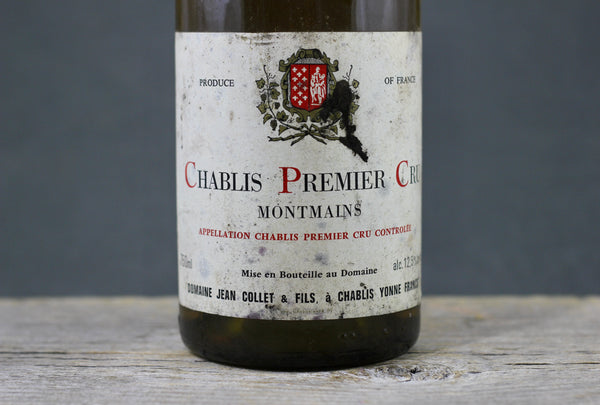 1982 Jean Collet Chablis 1er Cru Montmains