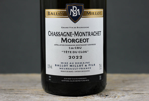 2022 Ballot-Millot Chassagne Montrachet 1er Cru Morgeot Tête du Clos