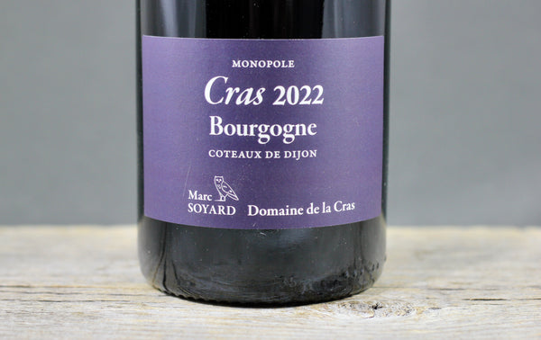 2022 Domaine de la Cras "Cras" Coteaux de Dijon Rouge (Marc Soyard)