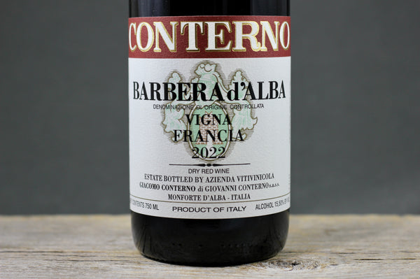 2022 Giacomo Conterno Barbera d'Alba Vigna Francia