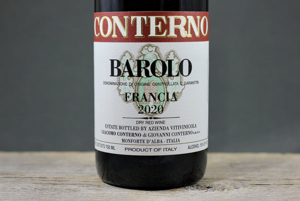 2020 Giacomo Conterno Barolo Francia