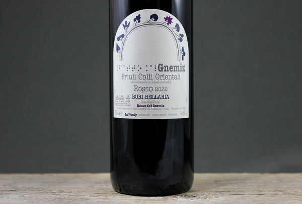 2022 Ronco del Gnemiz Rosso Buri Bellaria