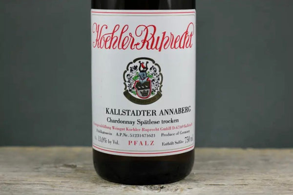 2023 Koehler-Ruprecht Annaberg Chardonnay Spätlese Trocken (January Arrival)